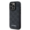 Etui Karl Lagerfeld Leather Monogram Metal Logo na iPhone 15 Pro Max - czarne