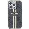 Etui Guess IML 4G Gold Stripe na iPhone 15 Pro - czarne