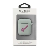 Etui Guess Silicone Vintage na AirPods 1/2 - niebiesko-różowe