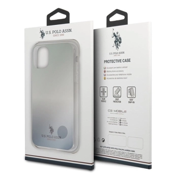 Etui U.S. Polo Assn. Gradient Pattern Collection na iPhone 11 - niebieskie