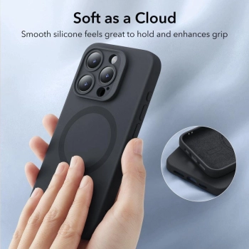 Etui ESR Cloud Halolock MagSafe na iPhone 15 Pro Max - czarne