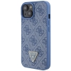 Etui Guess Crossbody 4G Metal Logo do iPhone 15 - niebieskie
