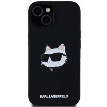Etui Karl Lagerfeld Silicone Choupette Head MagSafe na iPhone 15 / 14 / 13 - czarne