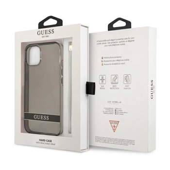 Etui Guess Translucent Strap na iPhone 13 - czarne