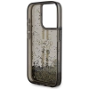 Etui Guess Liquid Glitter Gold Stripes na iPhone 15 Pro Max - czarne