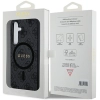 Etui Guess 4G Collection Leather Metal Logo MagSafe na Samsung Galaxy S24+ - czarne