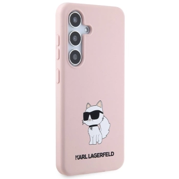 Etui Karl Lagerfeld Silicone Choupette na Samsung Galaxy S24 - różowe