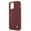Etui BMW Silicone Signature Logo na iPhone 12 mini - czerwone