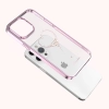 Etui silikonowe z kryształami Swarovski Kingxbar Wish Series do iPhone 14 Plus - różowe