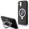 Etui Karl Lagerfeld Ring Stand Karl&Choupettte MagSafe na iPhone 11 / Xr - czarne
