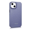 iCarer CE Premium Leather Folio Case skórzane etui iPhone 14 Plus z klapką magnetyczne MagSafe jasnofioletowy (WMI14220715-LP)