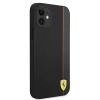 Etui Ferrari On Track Carbon Stripe na iPhone 12 mini - czarne