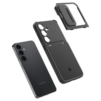 Etui Spigen Optik Armor na Samsung Galaxy S24 - czarne