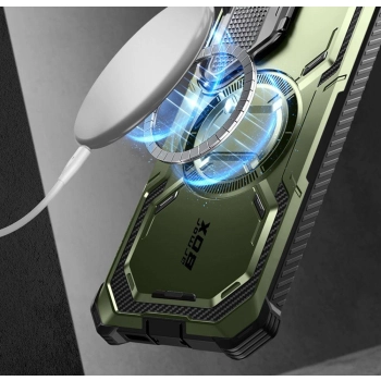 Etui Supcase IBLSN Armorbox Mag z MagSafe na Samsung Galaxy S24 - zielone