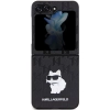 Etui Karl Lagerfeld Saffiano Monogram Choupette Pin na Samsung Galaxy Z Flip 5 - czarne