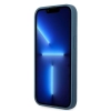 Etui Guess 4G Triangle Logo Cardslot na iPhone 13 mini - niebieskie
