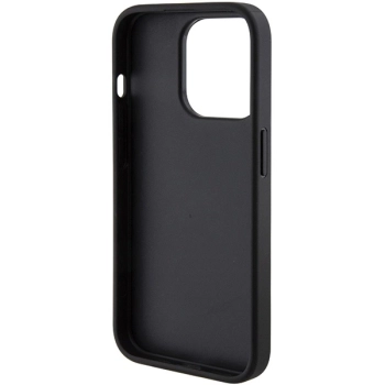 Etui Guess Grip Stand 4G Triangle Strass na iPhone 15 Pro Max - czarne