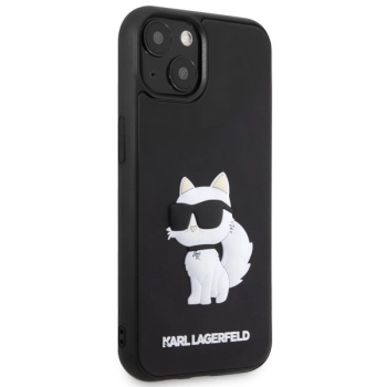 Etui Karl Lagerfeld Rubber Choupette 3D na iPhone 14 Plus - czarne