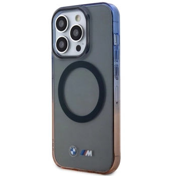 Etui BMW Gradient Bumper MagSafe na iPhone 14 Pro Max - szare