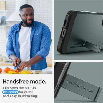 Etui Spigen Tough Armor na Samsung Galaxy S24 - ciemnozielone