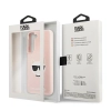 Etui Karl Lagerfeld Silicone Choupette Head na Samsung Galaxy S22+ - różowe