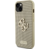 Etui Guess Perforated 4G Glitter do iPhone 15 - złote