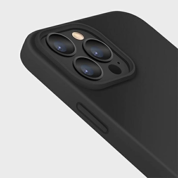 Etui Uniq Lino na iPhone 13 Pro Max - czarne
