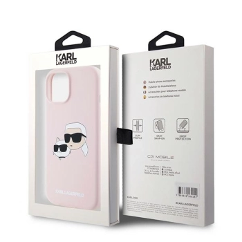 Etui Karl Lagerfeld Silicone Karl&Choupette MagSafe na iPhone 15 / 14 / 13 - różowe