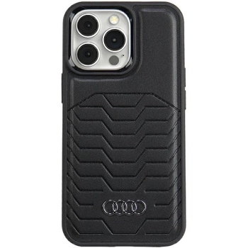 Etui Audi Synthetic Leather z MagSafe na iPhone 13 Pro Max - czarne
