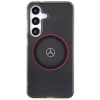 Etui Mercedes Double Layer W Red MagSafe na Samsung Galaxy S24 - czarne
