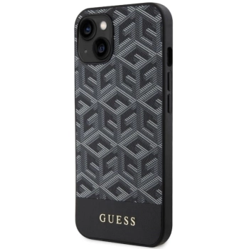 Etui Guess GCube Stripes MagSafe na iPhone 14 - czarne