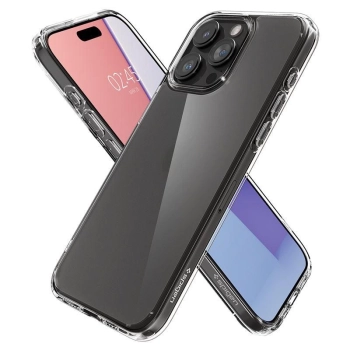 Etui Spigen Ultra Hybrid na iPhone 15 Pro - przezroczysto-matowe