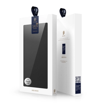 Dux Ducis Skin Pro etui Xiaomi Poco C40 pokrowiec z klapką portfel na kartę podstawka czarne