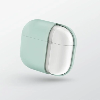 Etui Uniq Lino Silicone na AirPods 3 - szare