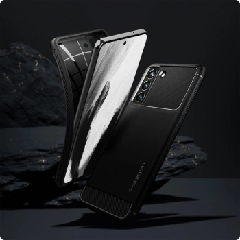Etui Spigen Rugged Armor na Samsung Galaxy S21 FE - czarny mat