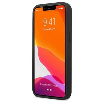 Etui Guess Saffiano Strap na iPhone 13 mini - szare