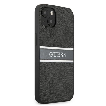 Etui Guess 4G Stripe na iPhone 13 - szare