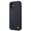Etui BMW Signature Logo Imprint na iPhone 12 mini - granatowe