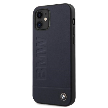 Etui BMW Signature Logo Imprint na iPhone 12 mini - granatowe