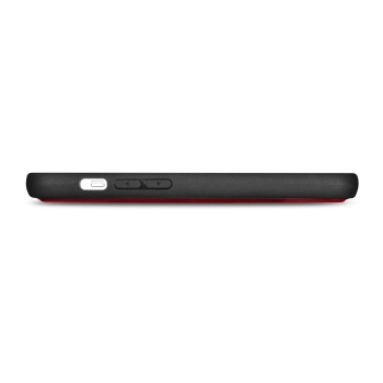 iCarer Wallet Case 2in1 etui iPhone 14 Plus skórzany pokrowiec z klapką Anti-RFID czerwony (WMI14220727-RD)
