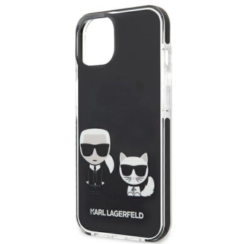 Etui Karl Lagerfeld Karl&Choupette na iPhone 13 mini - czarne