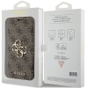 Etui Guess 4G Metal Logo na iPhone 15 Pro - brązowe