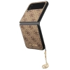 Guess GUHCZF4GF4GBR F721 Z Flip 4 brązowy/brown hard case 4G Charms Collection