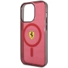 Etui Ferrari Translucent MagSafe na iPhone 14 Pro Max - czerwone