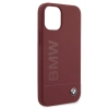 Etui BMW Silicone Signature Logo na iPhone 12 mini - czerwone