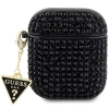 Etui Guess Rhinestone Triangle Charm na AirPods 1/2 - czarne