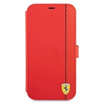 Etui Ferrari On Track Carbon Stripe na iPhone 13 Pro / iPhone 13 - czerwone
