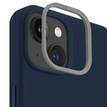 Etui Uniq Lino na iPhone 14 Plus - niebieskie