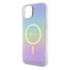 Etui Guess IML Iridescent MagSafe do iPhone 15 - fioletowe