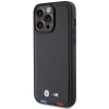 Etui BMW Leather Stamp Tricolor do iPhone 15 Pro Max - czarne